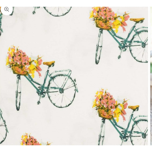 MILKBARN, Floral Bicycle Bamboo Long Sleeve One Piece NWT 6-12 months