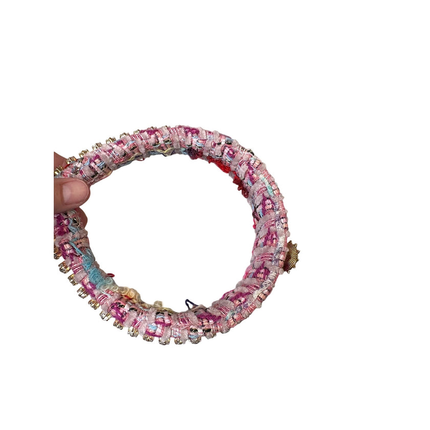 Minime Paris Handmade Headband 3 Rows Pink