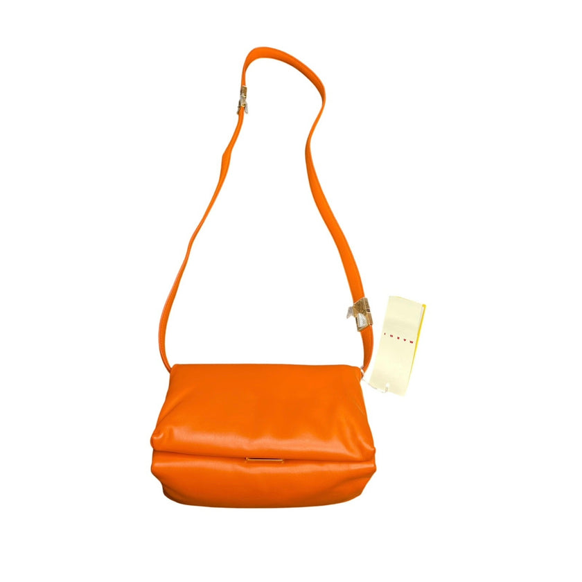 Marni Small Prisma Shoulder Bag Orange NWT