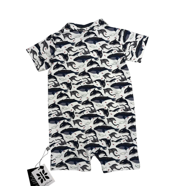 Sweet Bamboo, Whale Romper, NWT, 0-3 Months