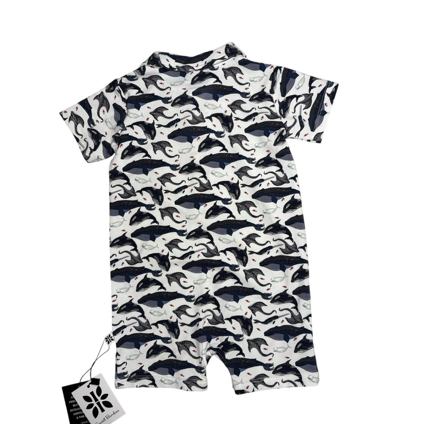 Sweet Bamboo, Whale Romper, NWT, 0-3 Months