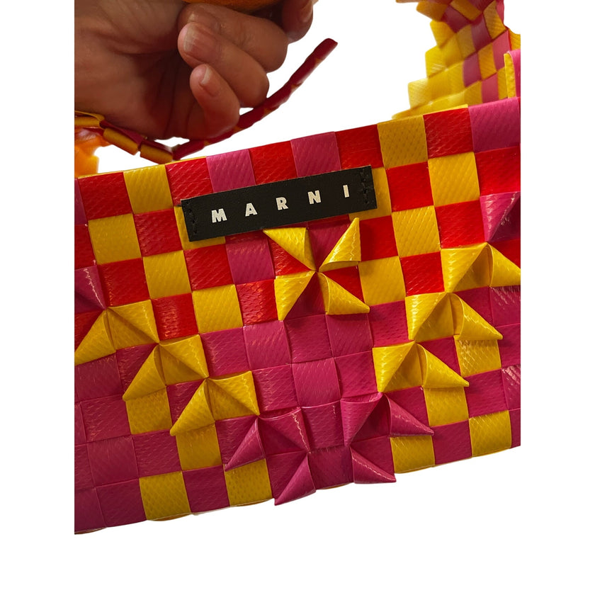 Marni Kids Two Tone Woven Tote Bag NWT