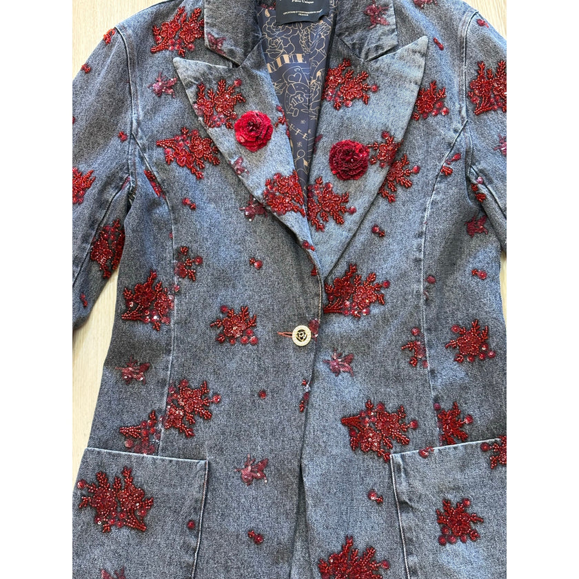 Minime Paris Sequin Embroidered Blazer, NWOT M