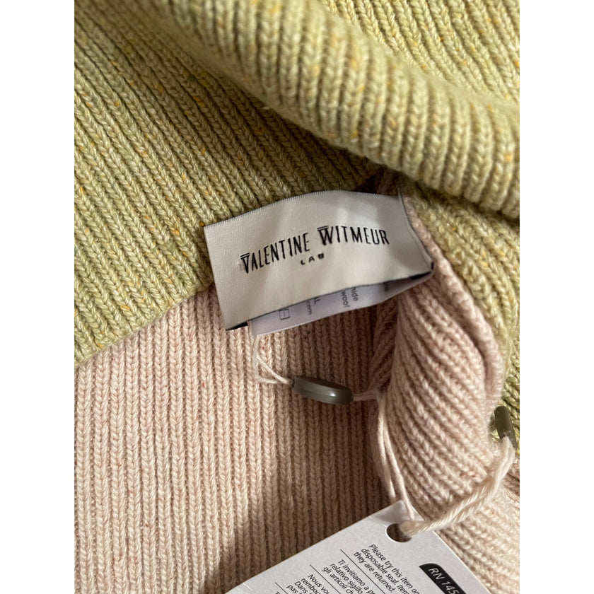 Valentine Witmeur Lab, Economist Thin Turtleneck in Khaki, NWT, OS
