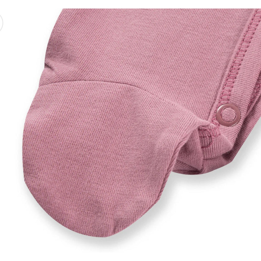 MILKBARN 3-6 months Plum Stretch Footed Romper NWT
