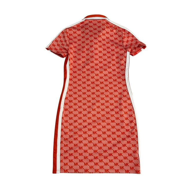 Michael Kors Monogram Polo Dress Red Clay NWOT size XS