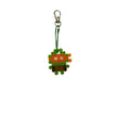 Handmade Fuse Bead Pixel Turtle Keychain 🌿🎮