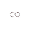With Love Darling Mia Link Hoop Earrings, 925 Sterling Silver, NWT