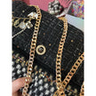 Minime Paris Black/White/Gold Tweed Med Sac