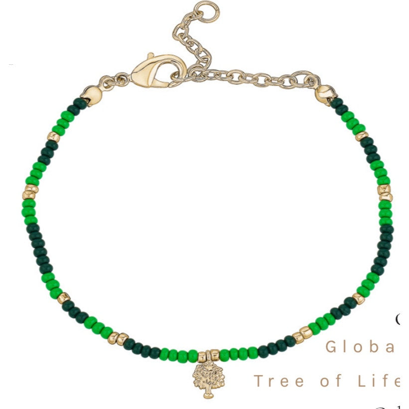 With Love Darling, Tree of Life Beaded Bracelet, NWT