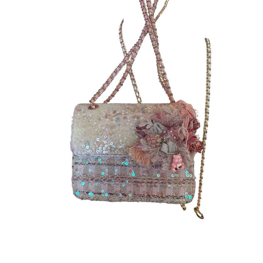 Minime Paris Handmade Luxury Bag – Care Bear 🧸Embellished – NWOT