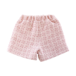 Doe A Dear, Sequin Trim Tweed Shorts: PINK
