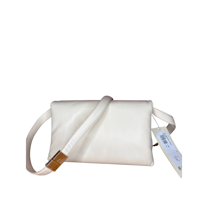 Marni Prisma Shoulder Bag, Medium, NWT, Ivory