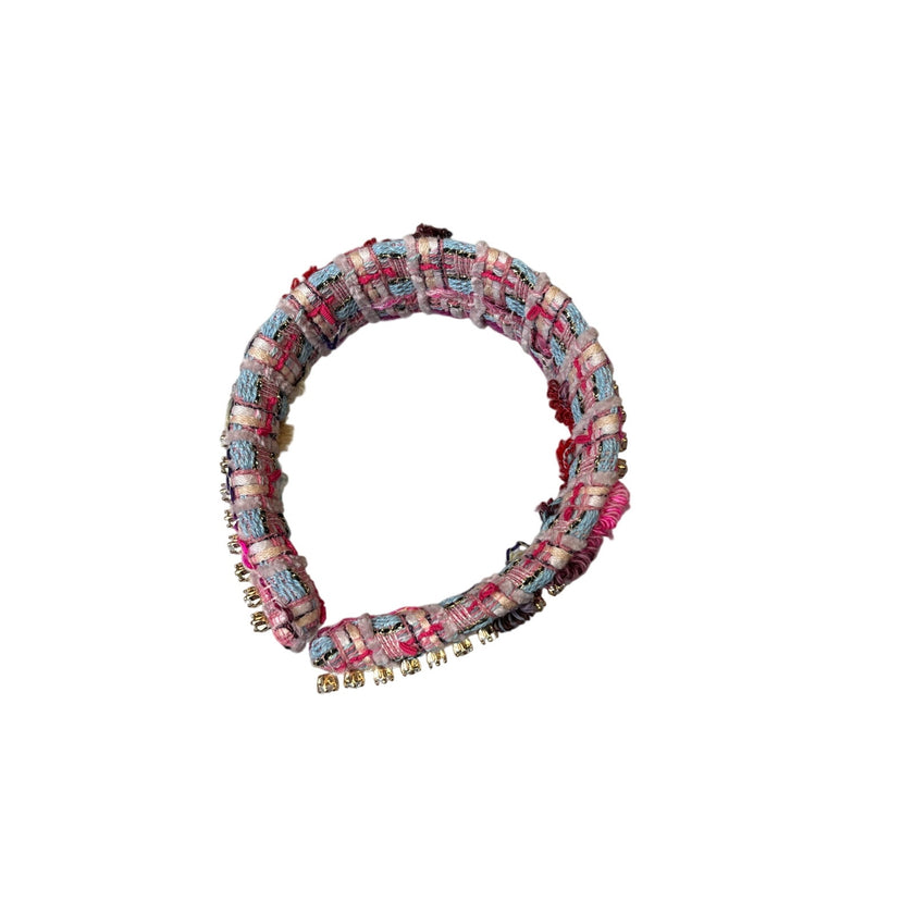 Minime Paris Handmade Headband 3 Rows Pink