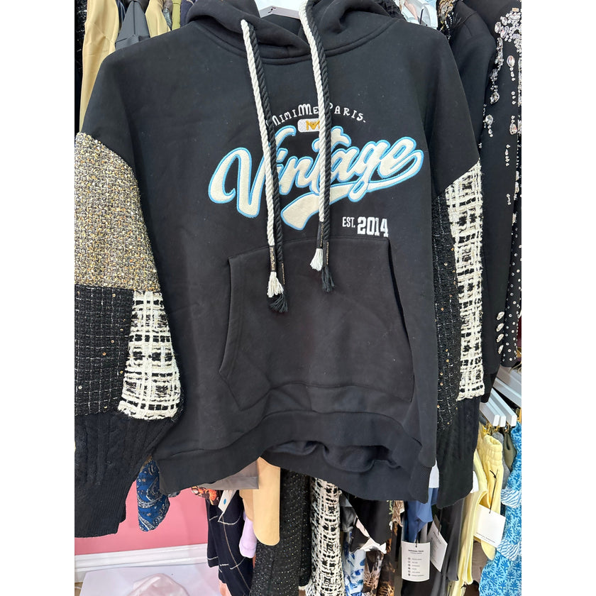 Minime Paris Vintage Hoodie w/ Tweed