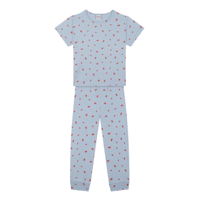 Crab Family Short-Sleeved Pajama Set