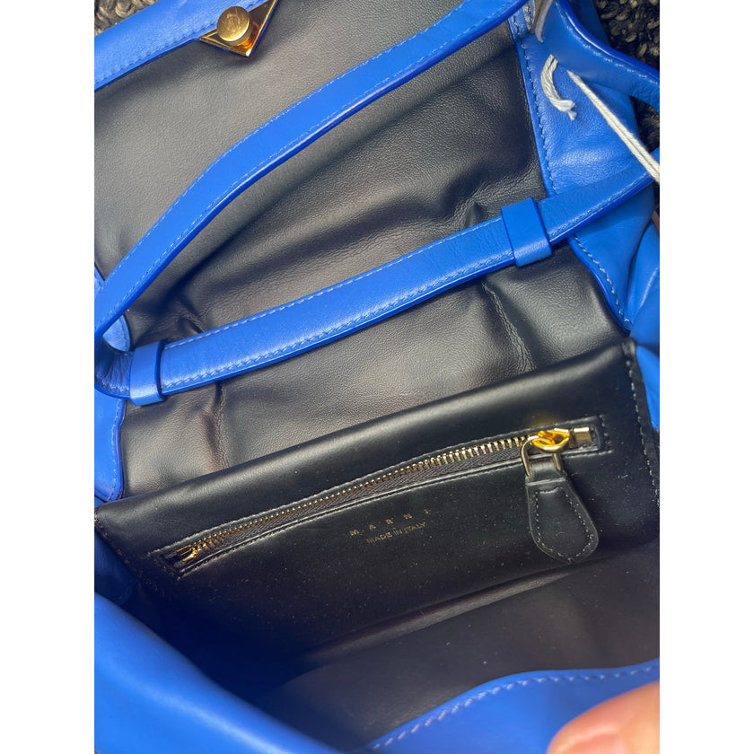 Marni Small Prisma Shoulder Bag Blue NWT