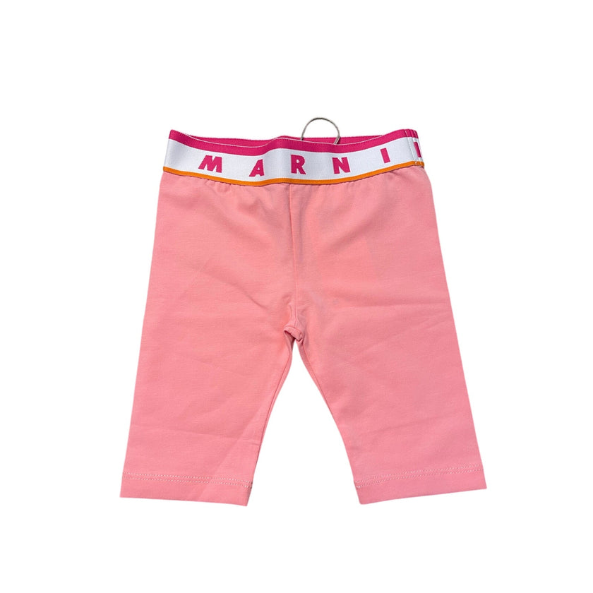 Marni Kids Pink Logo Leggings NWT size: 9M