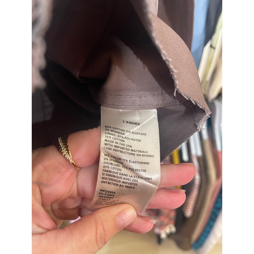 L’AGENCE Janelle Slim Raw Jacket – Medium (NWT)