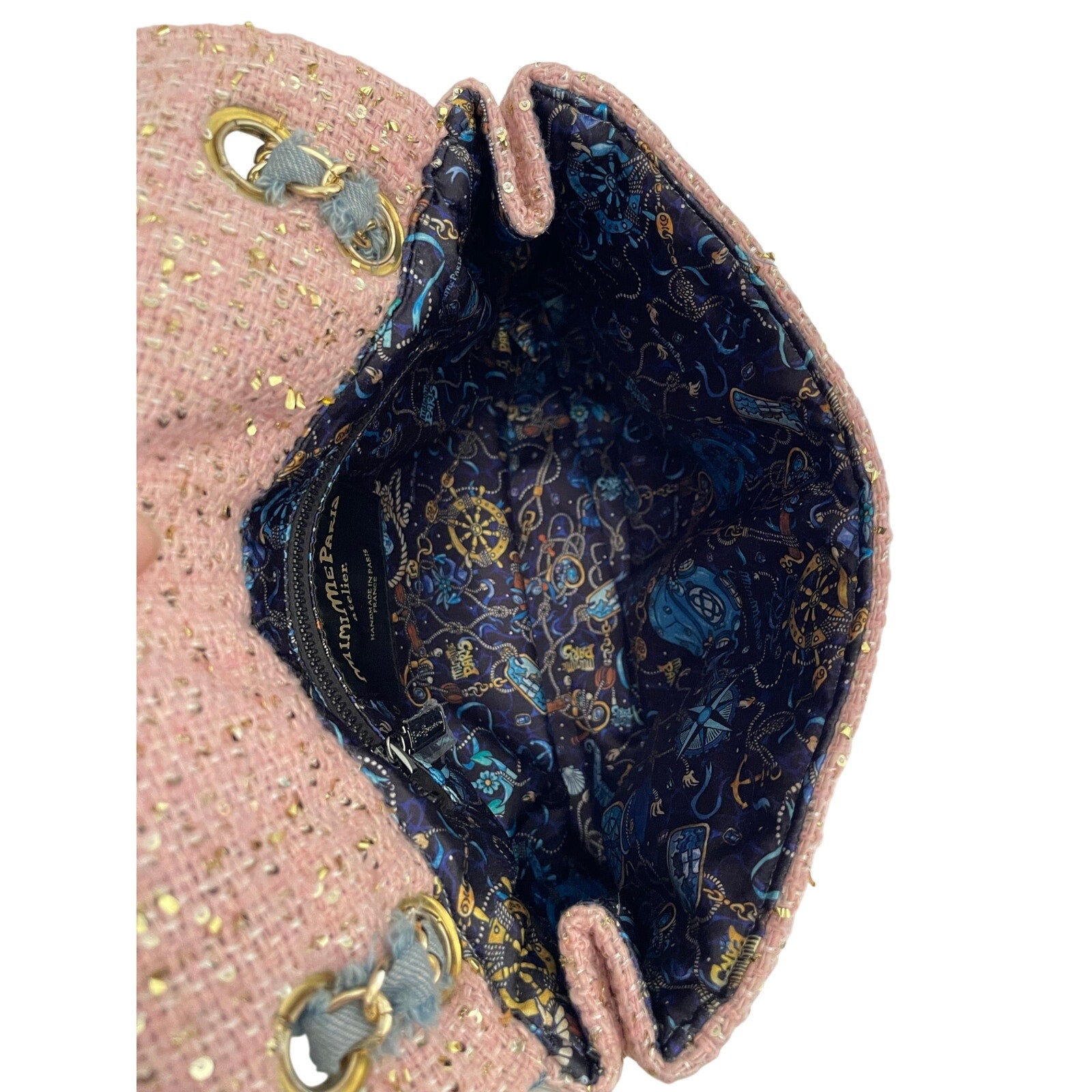 "Étoile de Minime" Upcycled Couture Tweed Bag