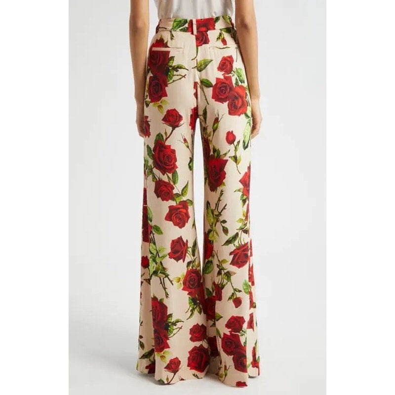 L'AGENCE Pilar Floral Wide Leg Pant, NWT, Size 2