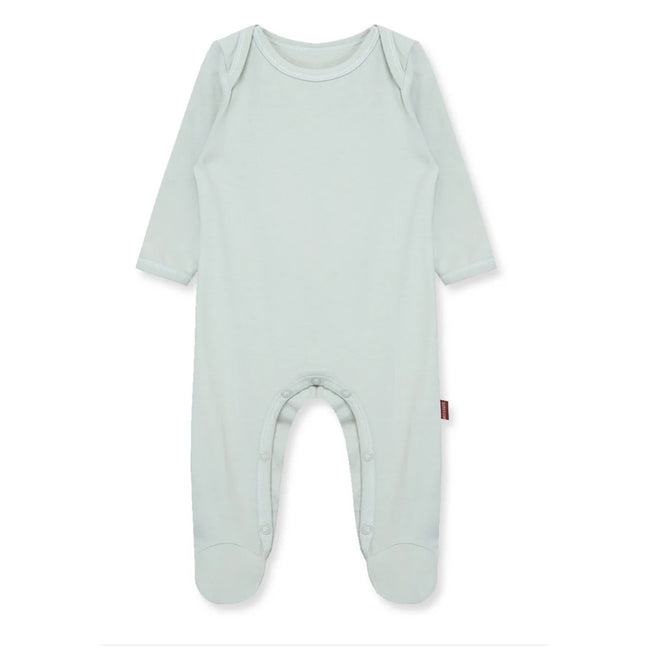 MILKBARN 6-12 Months Slate Blue Stretch Footed Romper NWT