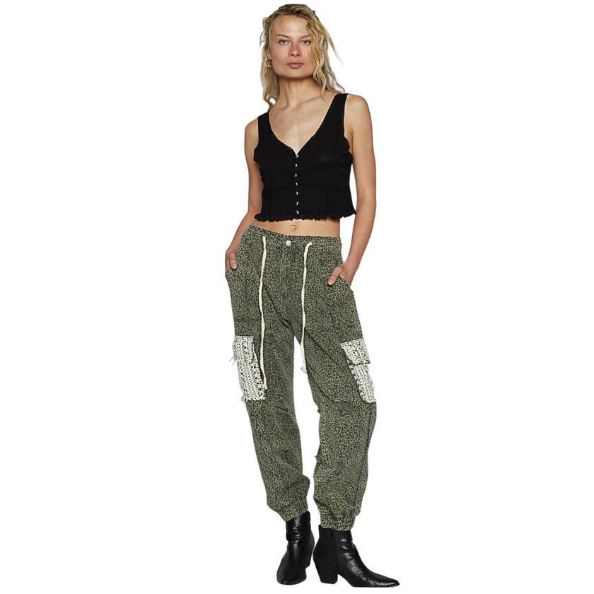 POL Leopard Cargo Pants