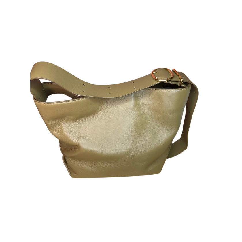 Jill Sander Khaki Folded Medium Tote, NWT