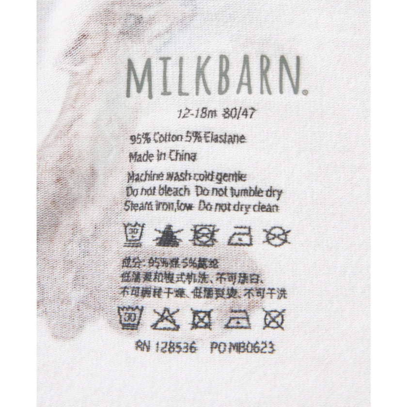 MILKBARN 3/4T Girl Fox Stretch Active Legging NWT