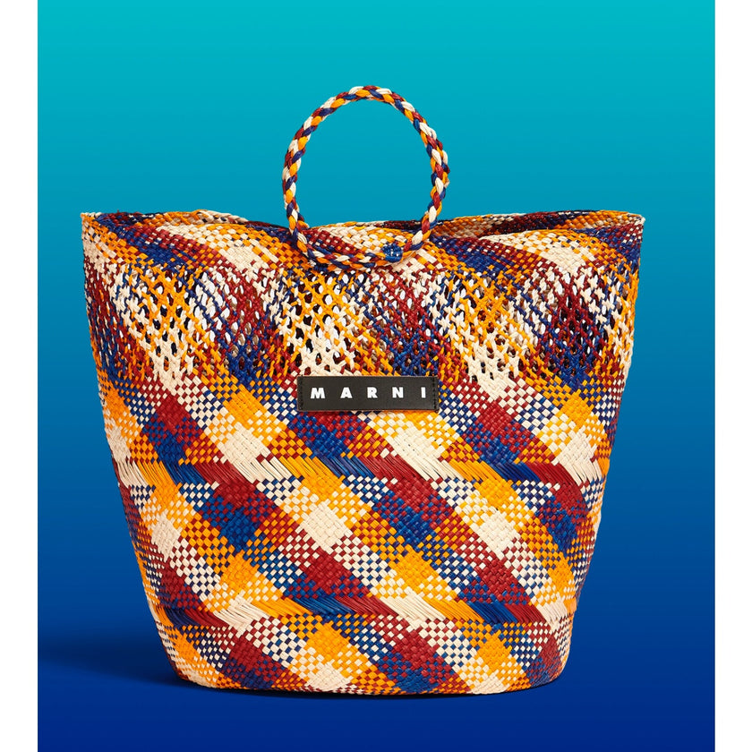 Marni Market, Large Basket Weave Shopping Bag