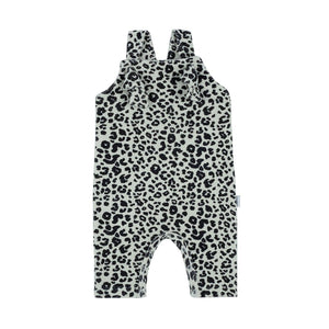 Antebies, Leopard Print Terry Overalls, NWT