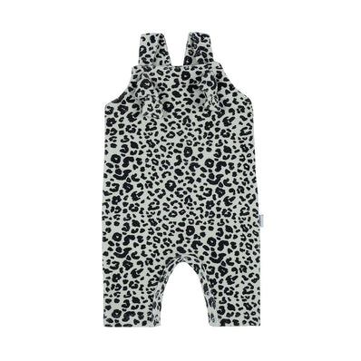 Antebies, Leopard Print Terry Overalls, NWT