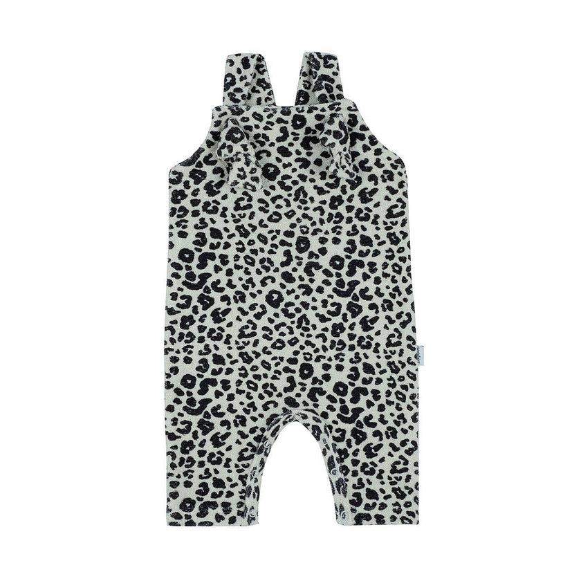Antebies, Leopard Print Terry Overalls, NWT