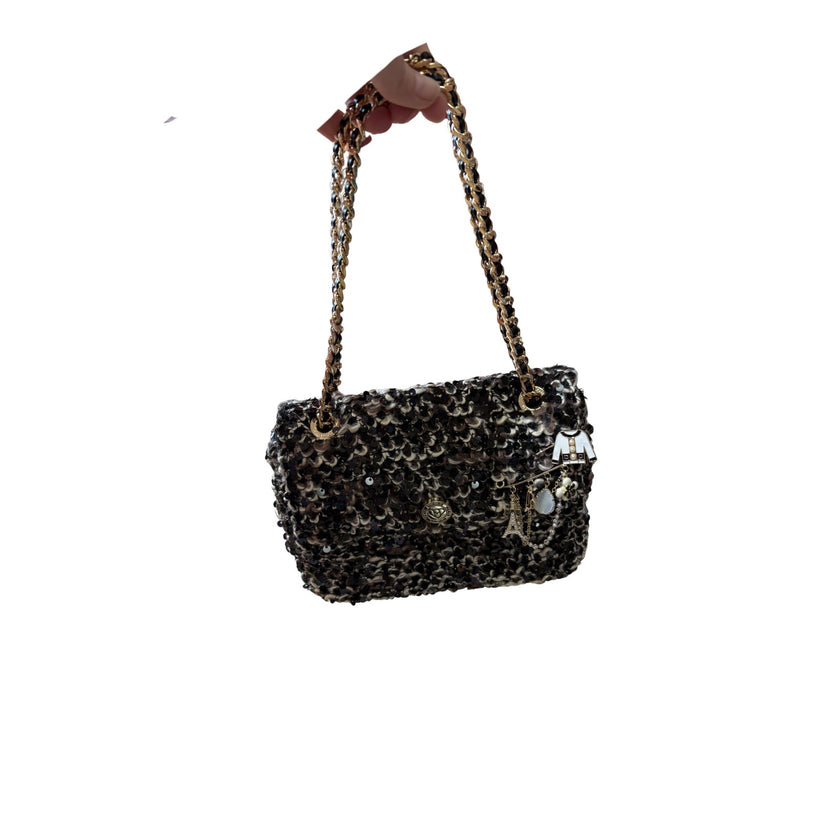 Minime Paris Sequin Tweed XS Sac