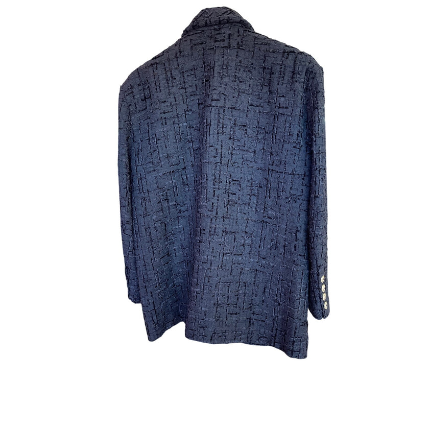 Minime Paris Tweed Oversized Double Breasted Blazer NWOT Large