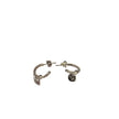 With Love Darling, Sparkly Eye Hoop Earring, NWT, Silver
