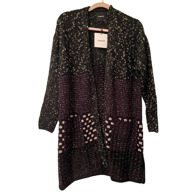 Desigual Black and Gold Cardi
