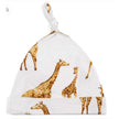 MILKBARN Kids Bamboo Knotted Hat Orange Giraffe 6-12 Months NWT